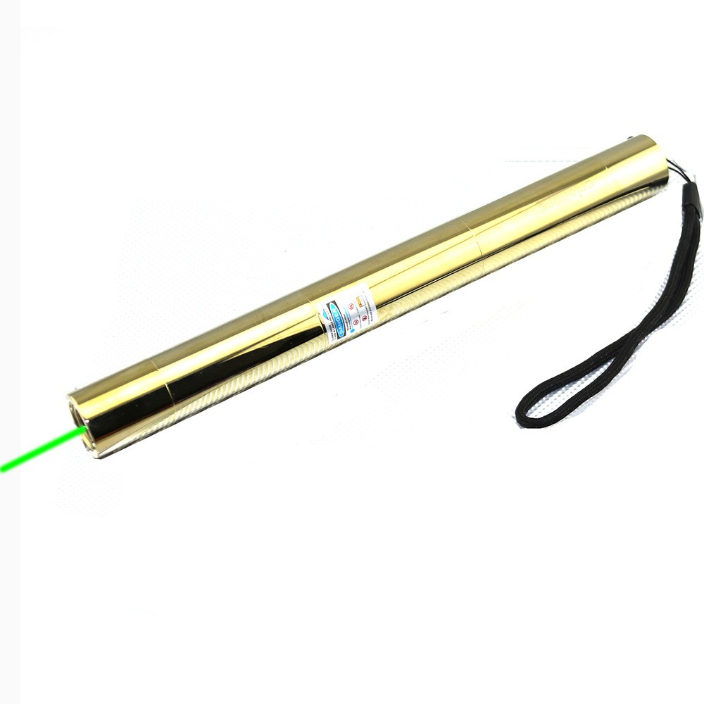 LMX5G  Adjustable Focus GR Laser Pointer Pen 520nm Visible Beam Light +Case