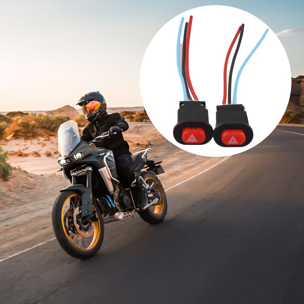 Motorbike Output Controller 2Pcs Hazard Light Switch Button for Quick Fixes