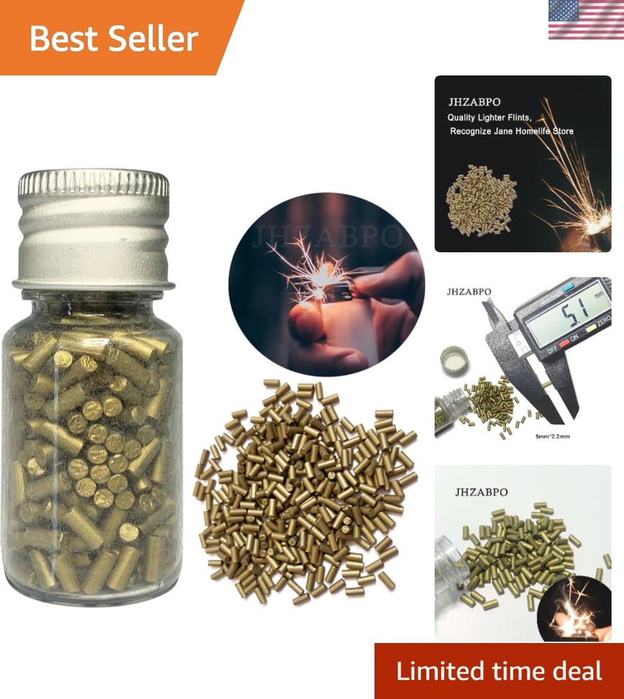 350-Pack  Golden Lighter Flints - Universal Replacement for All Lighters