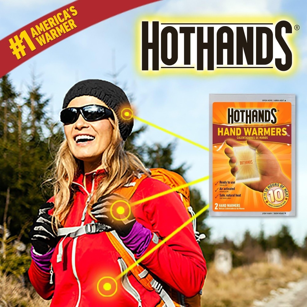 Compact 10 Count Hand Warmer Value Pack - Easy Activation for Anywhere Heat