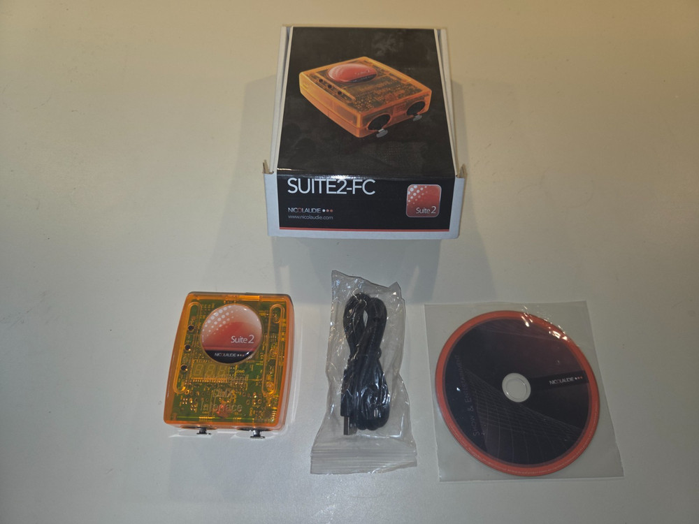 Nicolaudie Suite2-FC USB DMX Lighting Interface Controller w/ Box Software Disc