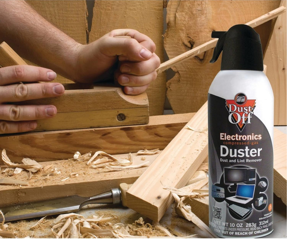 Dust-Off Compressed Gas Duster 10 Oz 2 Pack Electronics Cleaner