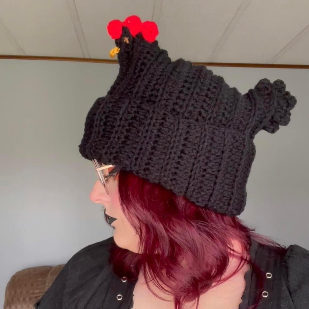 MADE TO ORDER Crochet Chicken Hat