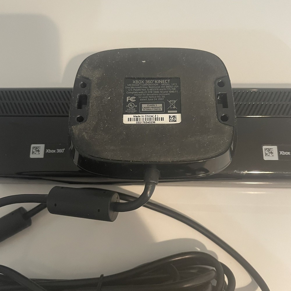 Xbox 360 - Kinect Sensor Bar Model 1473 - Black - Tested & Working!