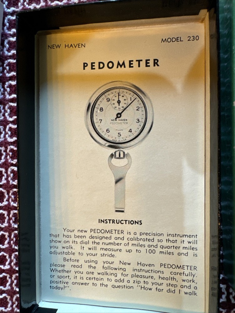 Sears 100 mile pedometer Model 230