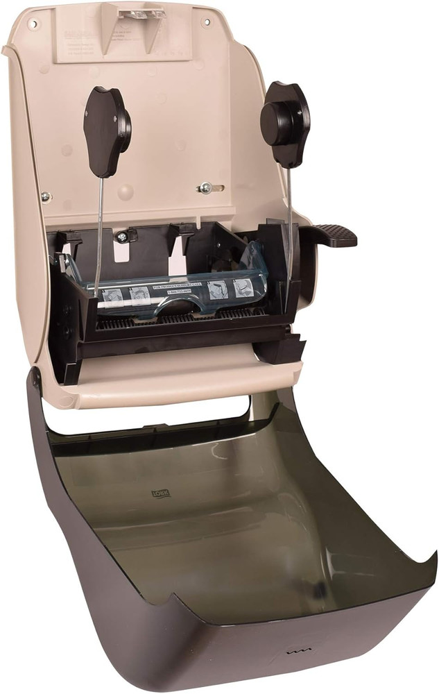 High-Capacity Smoke Paper Towel Dispenser with Auto Transfer & Push Handle