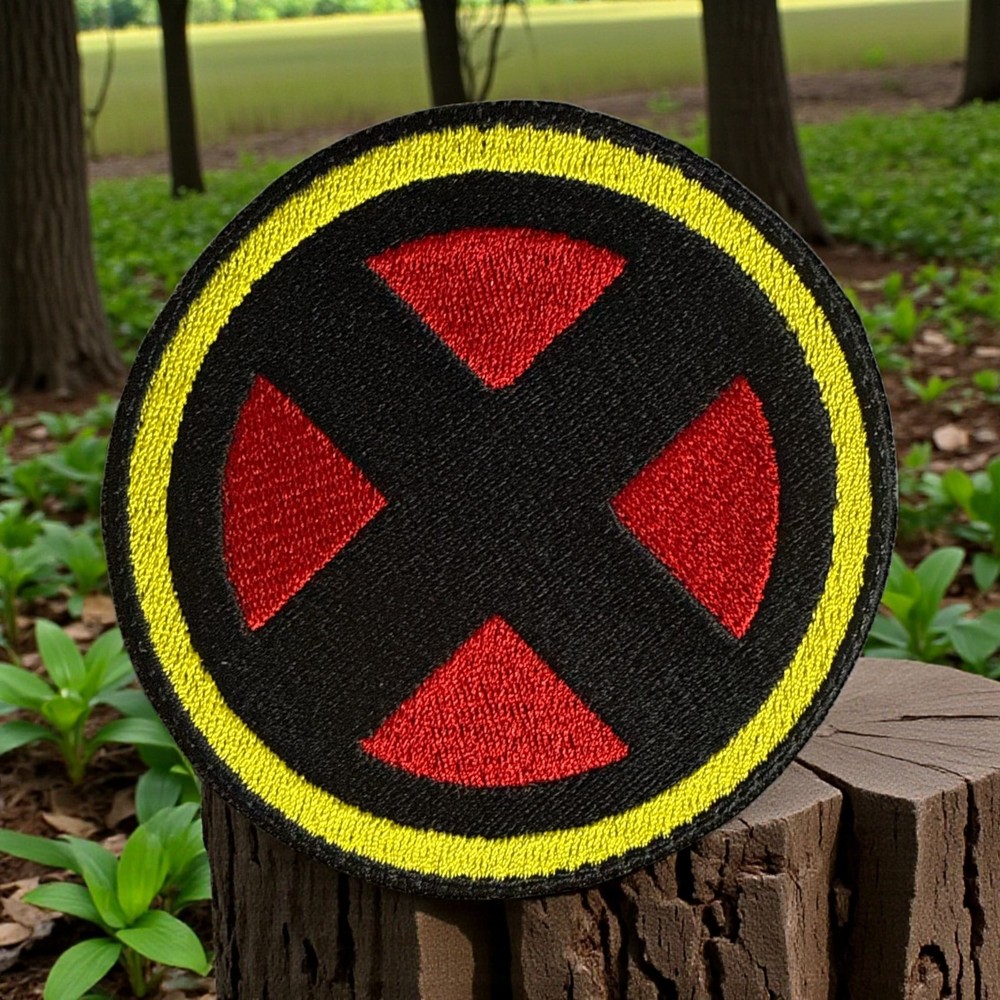X-Men Marvel Logo Embroidery Patch 3.52" X 3.51"
