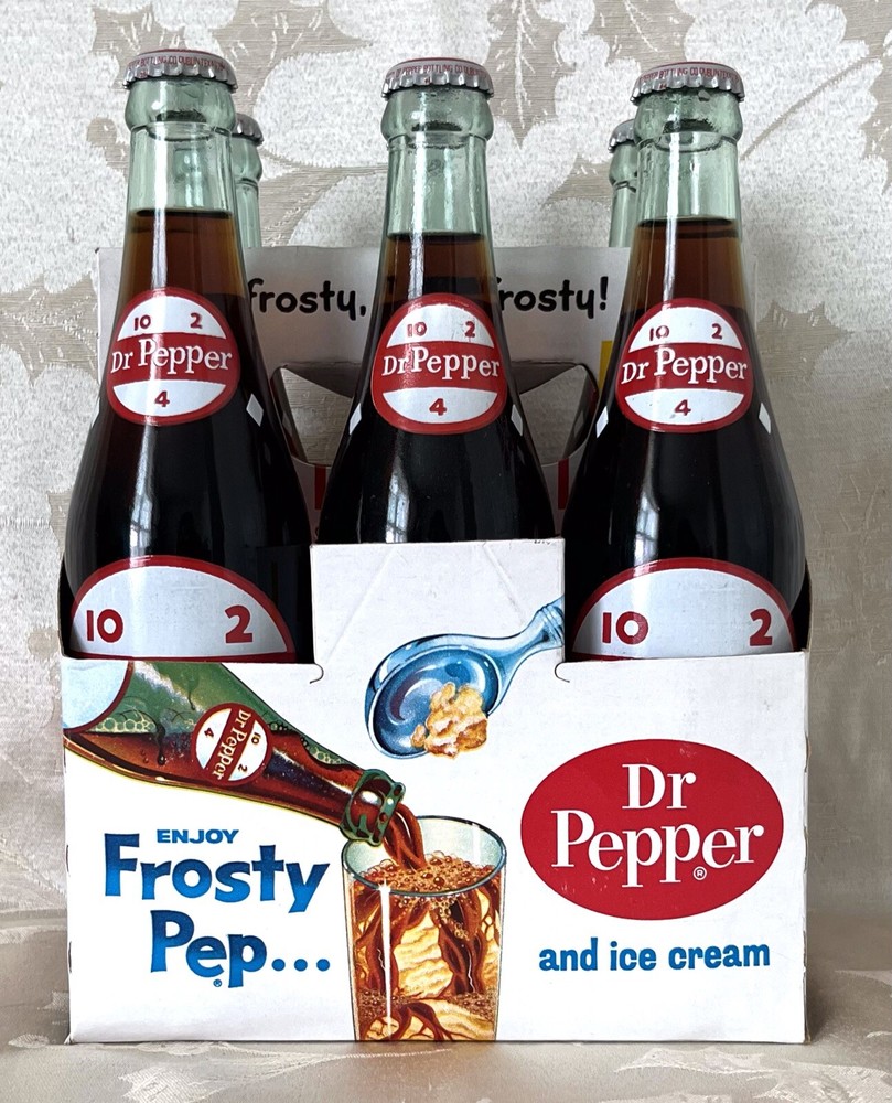 VINTAGE 12oz DR PEPPER 6-PACK CARRIER