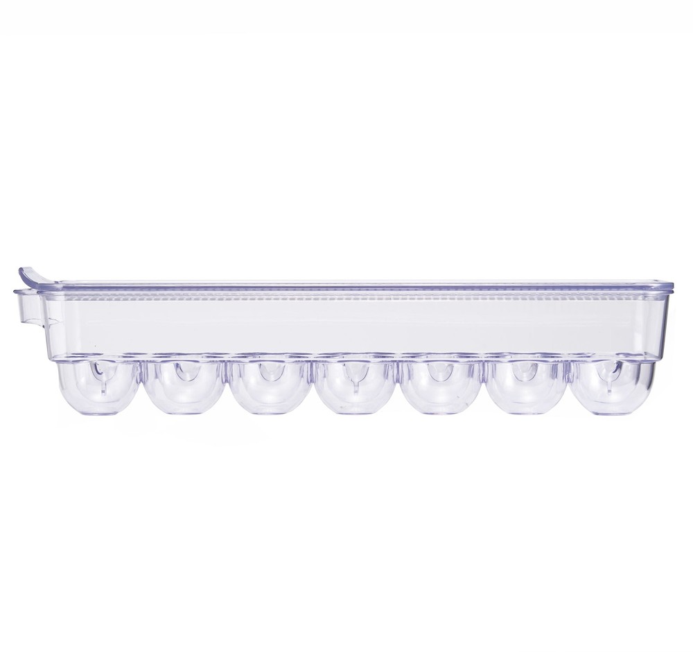 Clear Plastic Egg Holder Refrigerator Holds 14 Eggs Made Refrigerator Egg