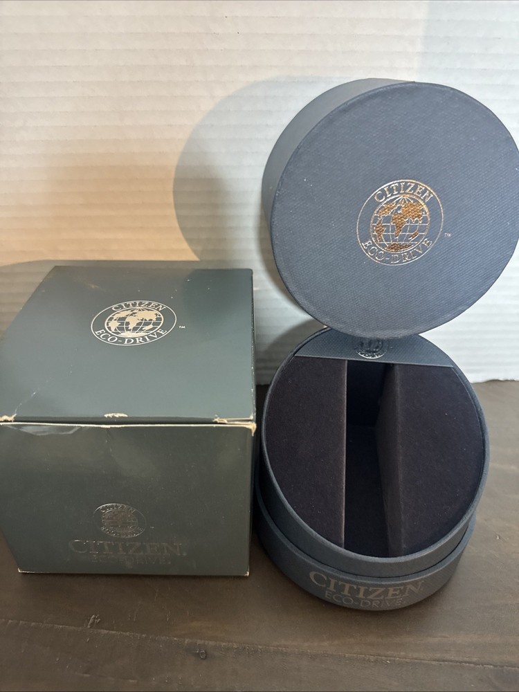 Citizen Eco-Drive Watch Box Display Cylinder Case Outer Box