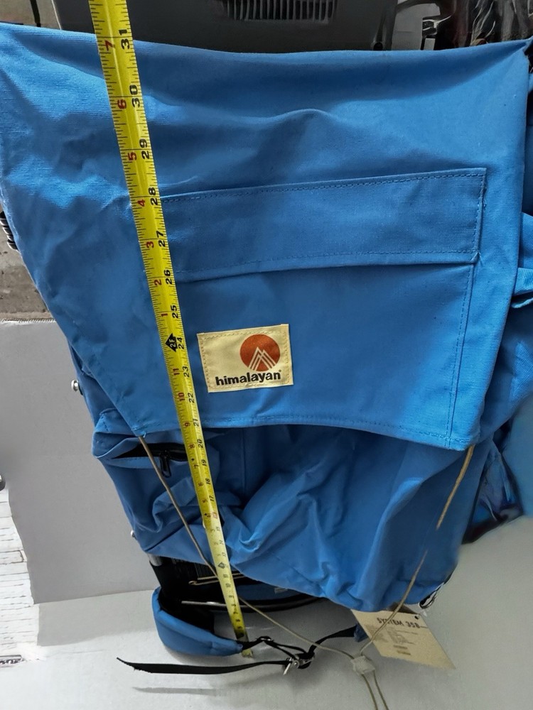 VTG Himalayan Industries Blue Aluminum Frame Backpack “Assault Pack” System 358