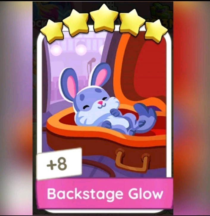 1 x Backstage Glow sticker (⭐⭐⭐⭐⭐) set 15 - Mono_poly_ Go sticker (Fast send)