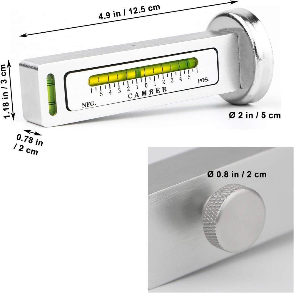 Toolwiz Magnetic Gauge Universal Adjustable Camber Castor Wheel Alignment Tool