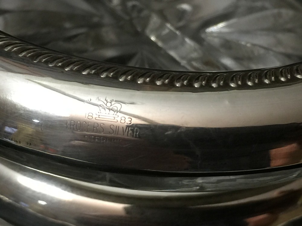 4 Frank FB Rogers Sterling Silver Coasters, 2 7/8" Inside, 3 3/4" Outside