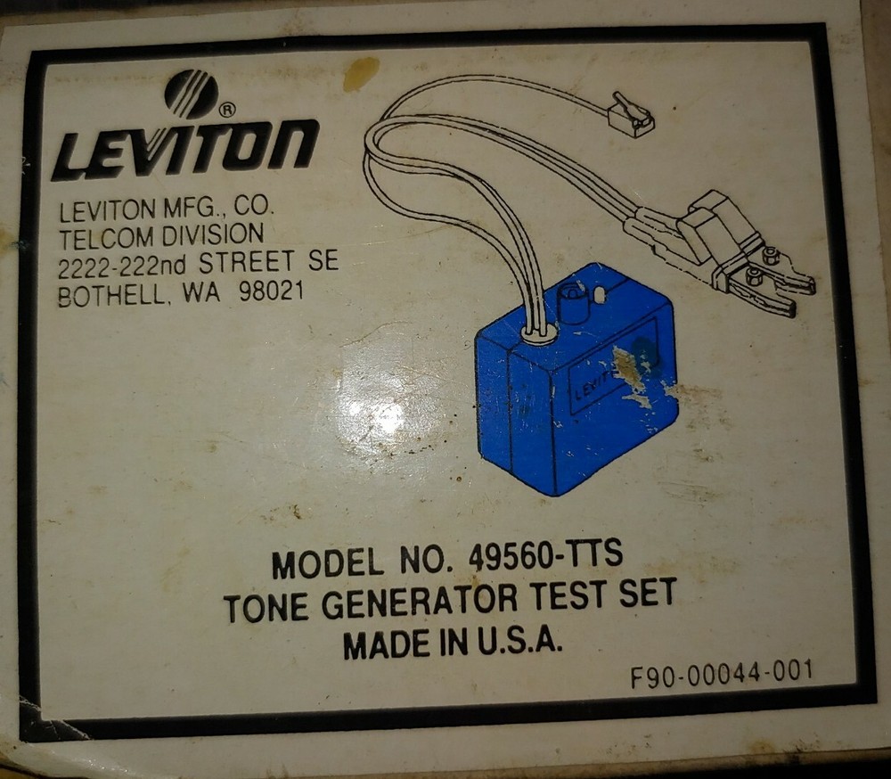 Leviton 49560 Circuit Tone Generator Testing Set Tool