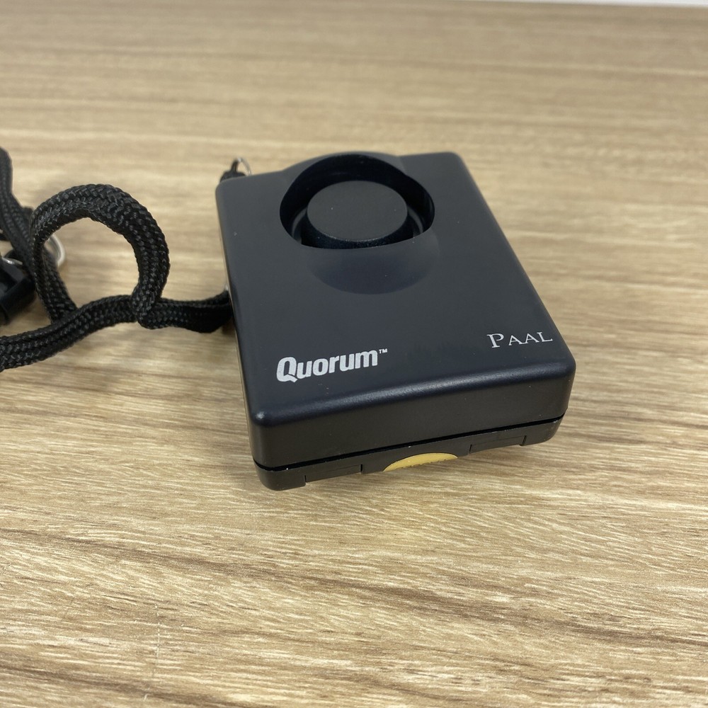 Quorum PAAL Personal Security Alarm Clip & Pull Pin Black NEW