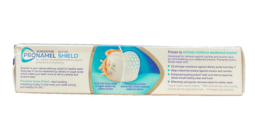 Sensodyne Pronamel Active Shield Sensitive Toothpaste 3.4 oz Cool Mint 3 Pack