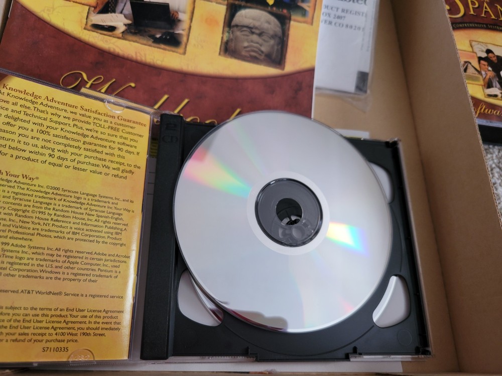 NEW Learn Spanish Your Way 5 Disc PC CD-Rom Windows Knowledge Adventure