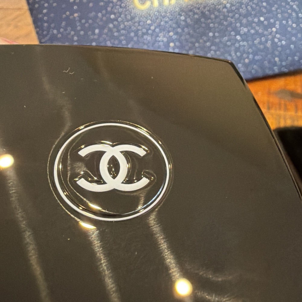 Chanel Mirror Duo Compact Double Facette Makeup Mirror Black
