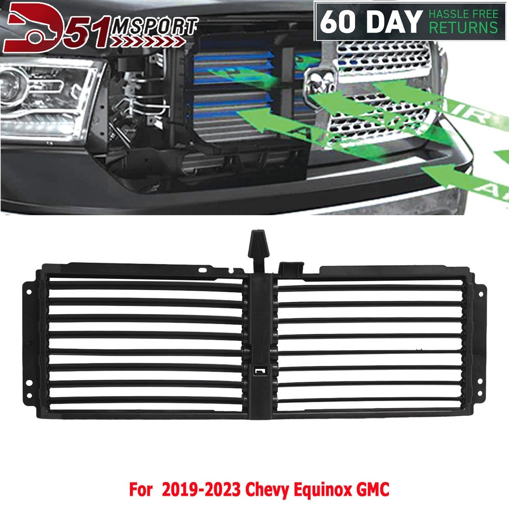 Front Upper Active Grille Shutter For 19-23 Chevy Equinox GMC