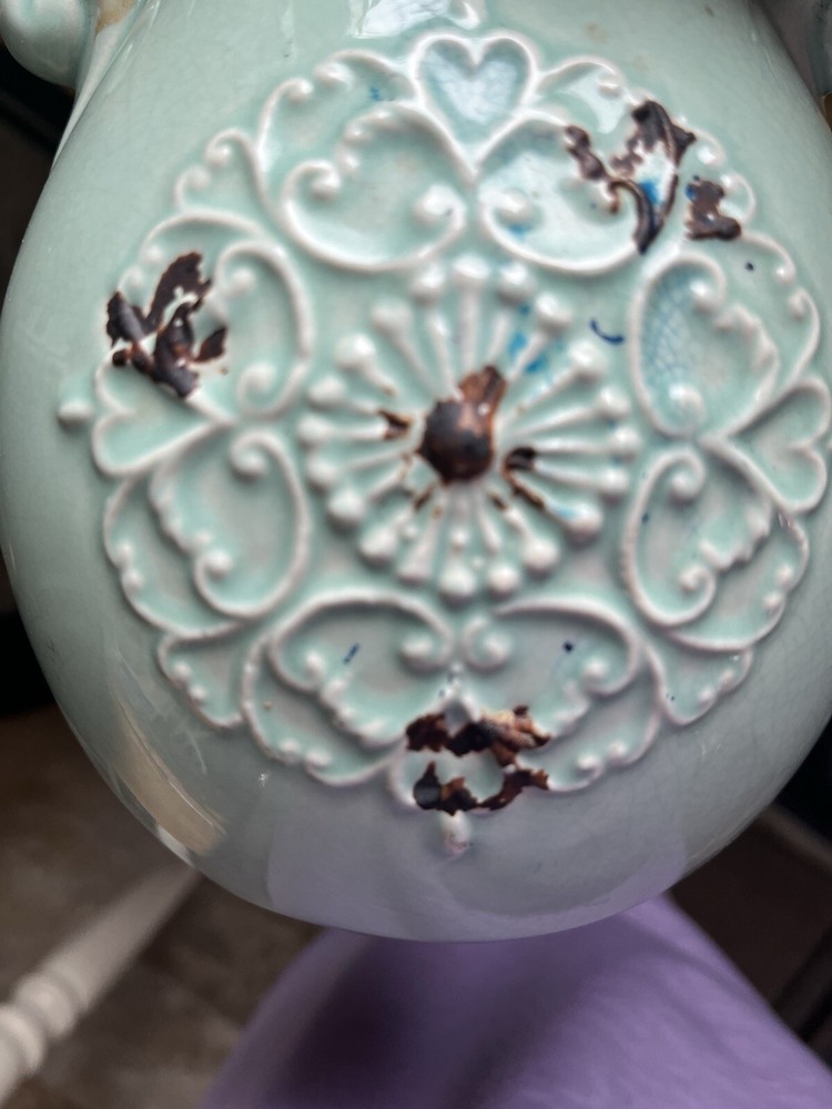 1970’s Orejon Turquoise Table Vase