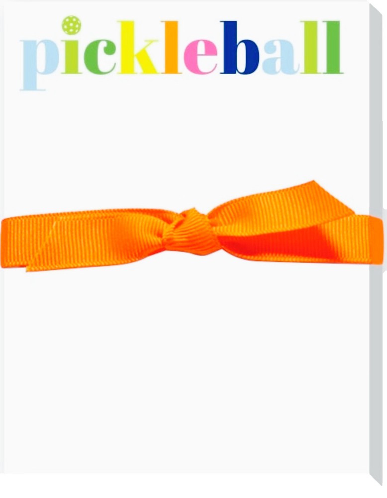 Pickleball Theme "Colorful Mini" Notepad - Great for taking notes - 50 Sheets