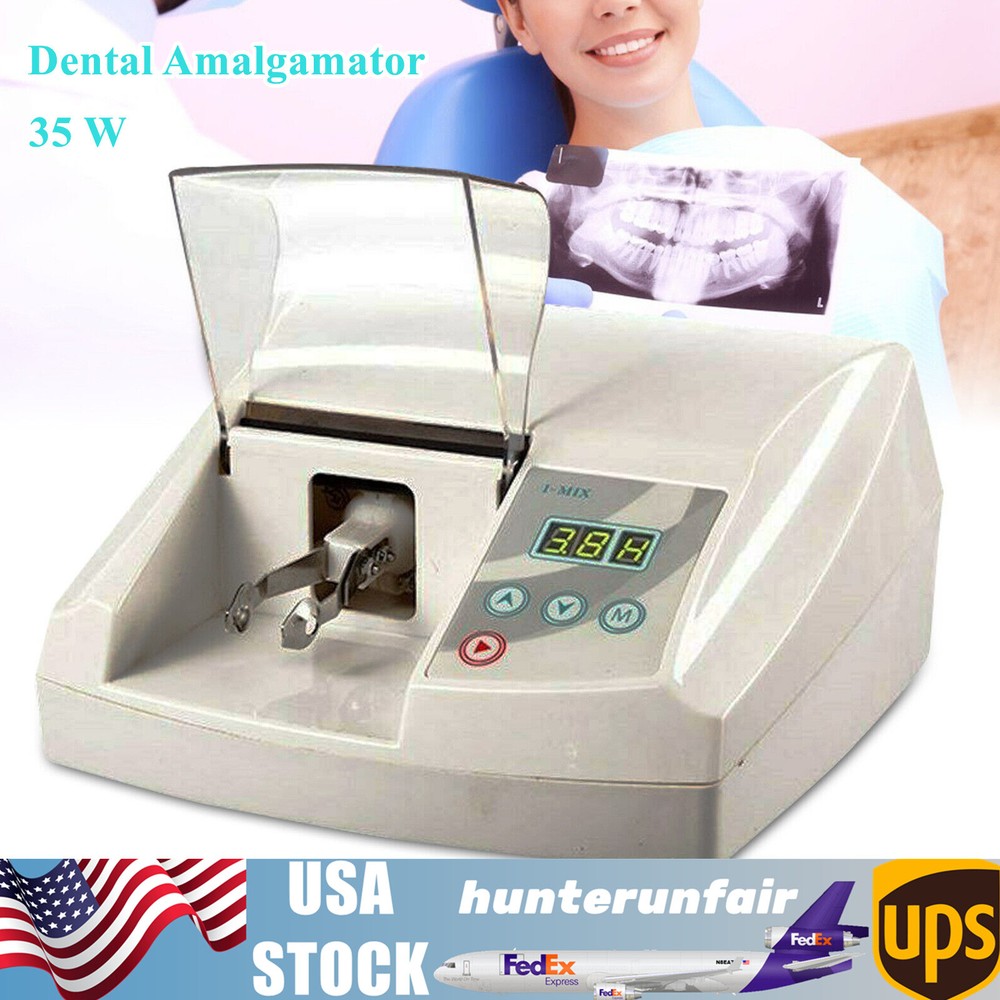 35W Dental Amalgamator Adjustable Speed Amalgam Capsule Mixer Lab Devices