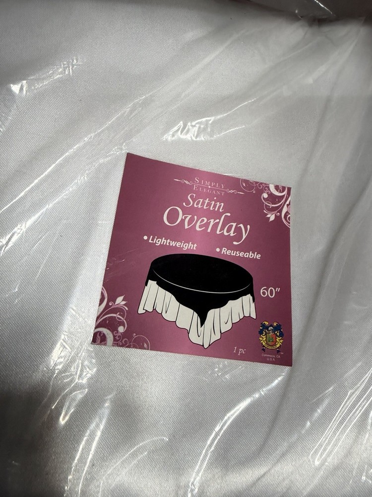 overlay tablecloth Overlay/topper