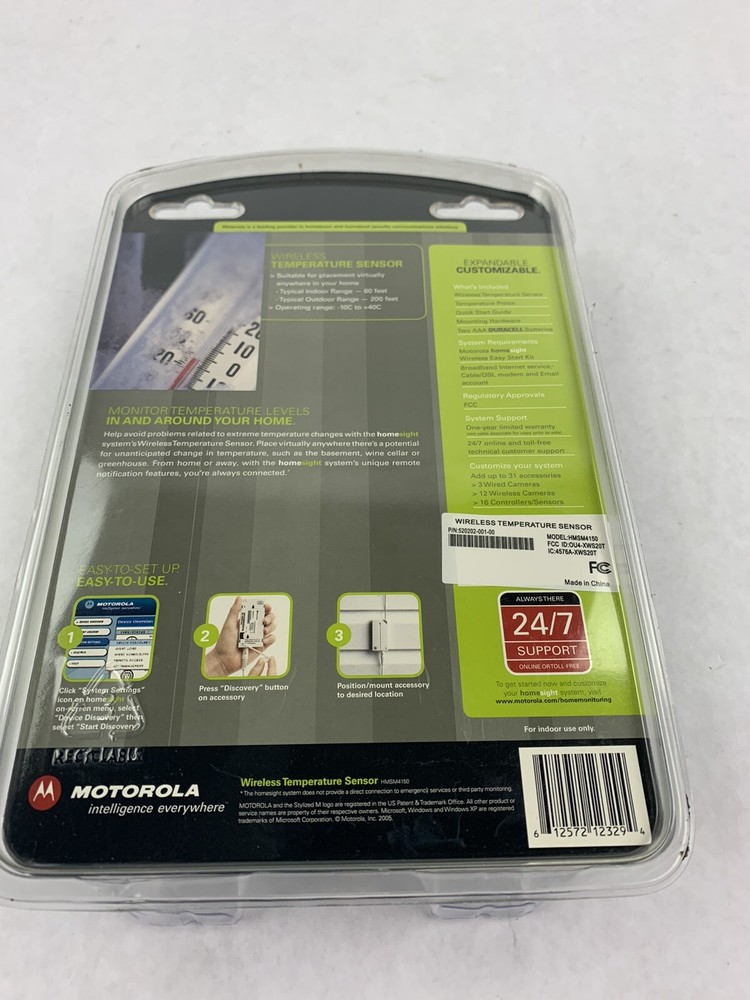 Motorola Homesight Temperature Sensor HMTS4150
