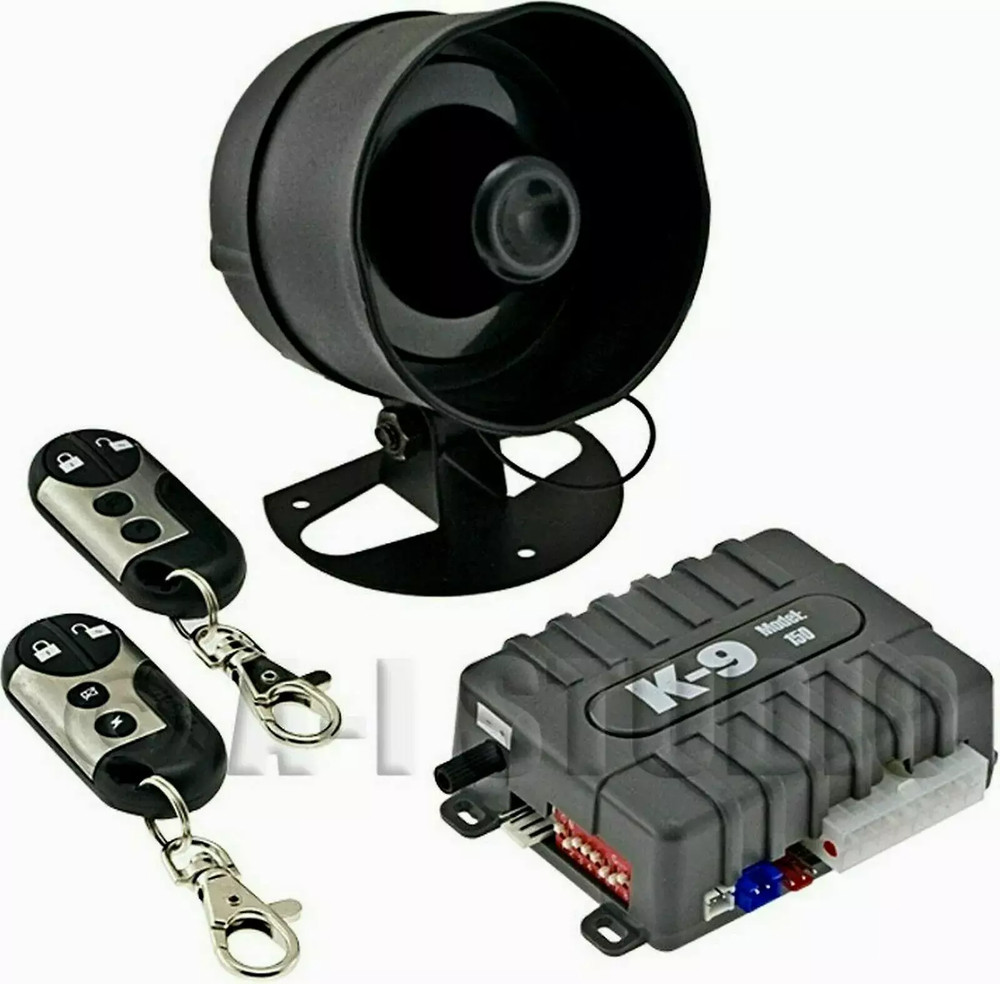 K9-150D-LA Car Alarm Vehicle Security System w/ 8 Programmable Features