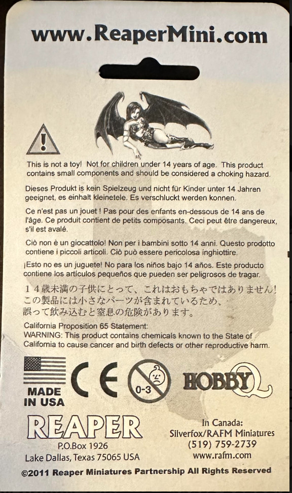Reaper Miniatures Bubble Packs