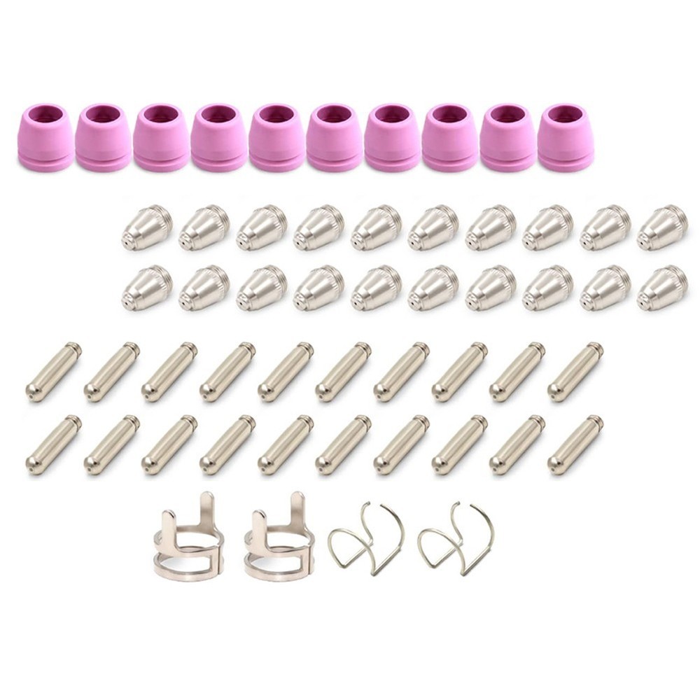 For AG60 Plasma Cutter Consumables 54PCS Including Shield Cups and Tips