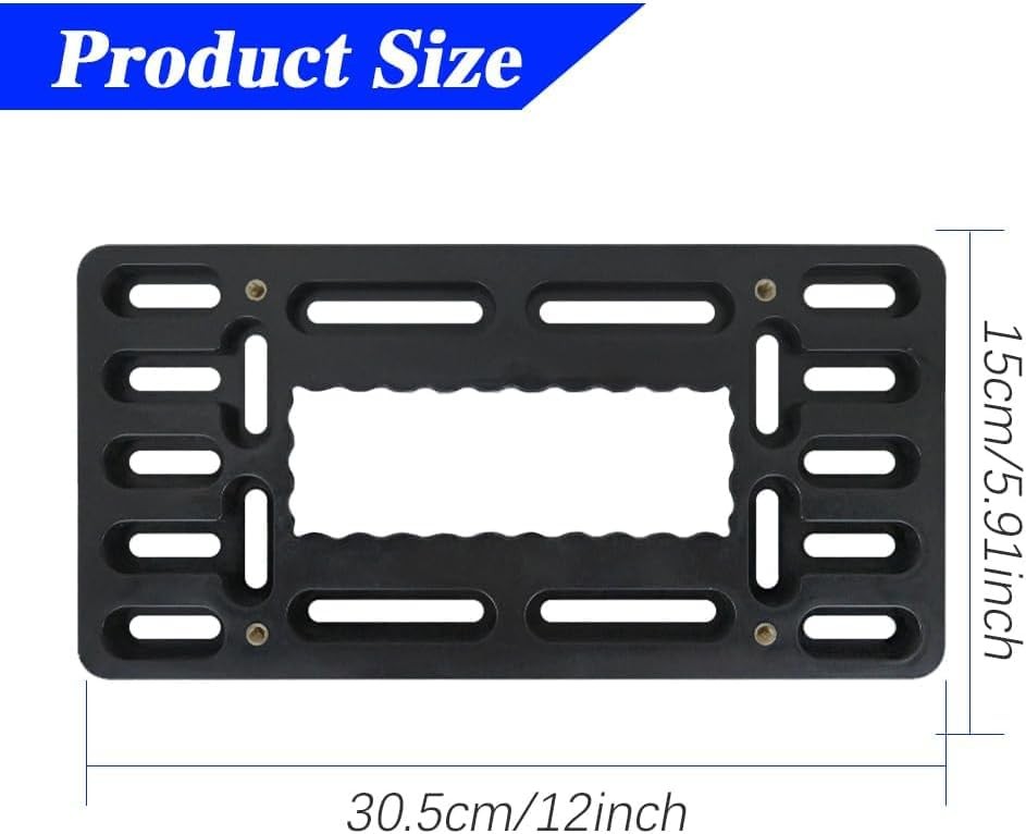 CHRYMUM License Plate Bracket Holder, No Drill Front Bracket...