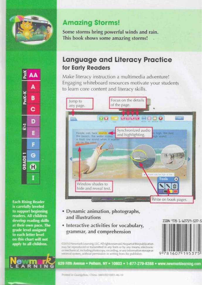 Interactive Whiteboard , Amazing Storms, NEW! Science Vol. 2 Newmark Learning