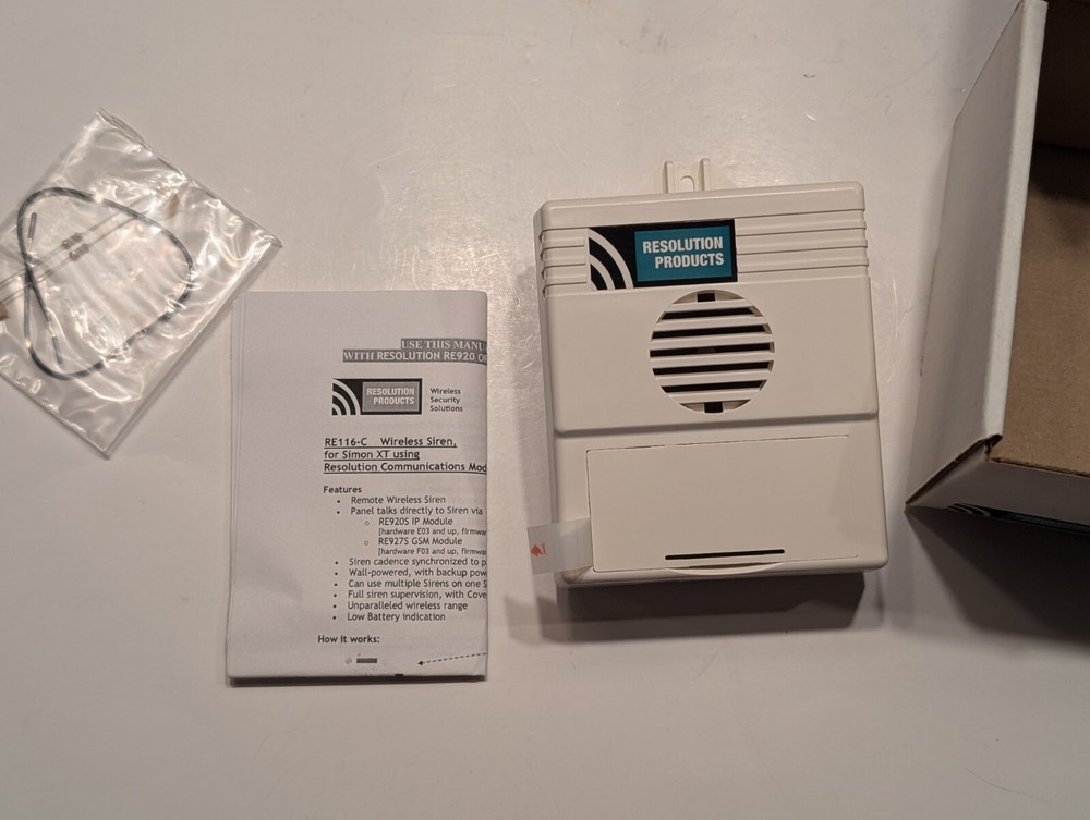 Resolution Products RE116-C for Simon XT with comm modules Siren, Wireless
