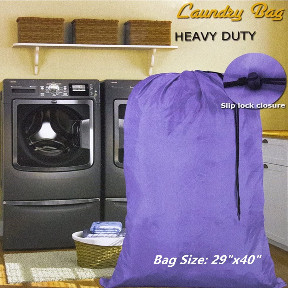 Extra Large 29" X 40" Nylon Washable Laundry Bag, Heavy Duty Hamper Drawstring