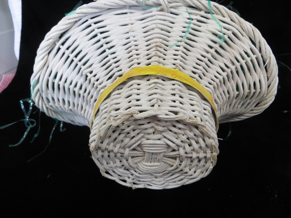 White Wicker Easter Basket