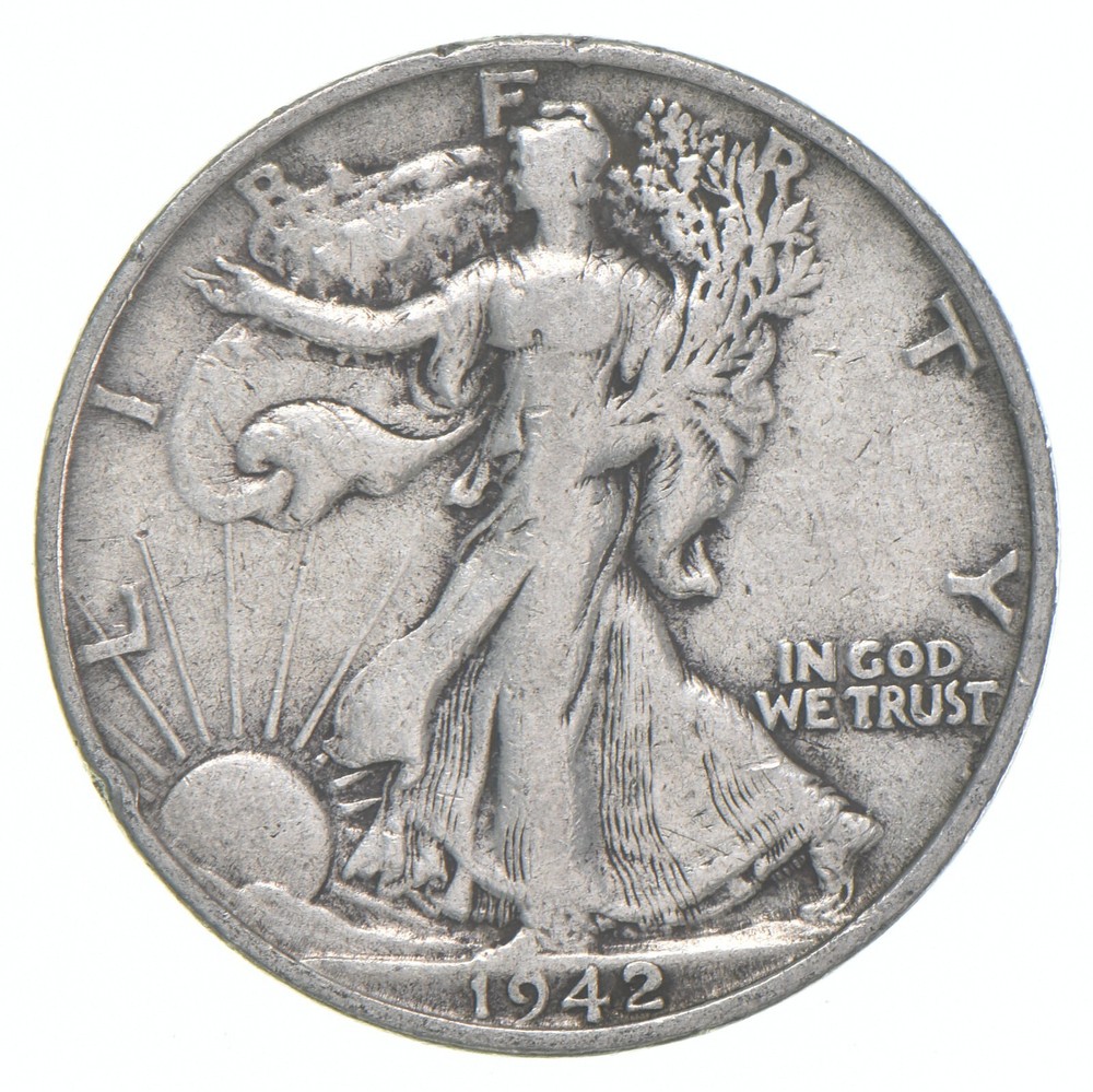 1942-S XF Walking Liberty Half Dollar