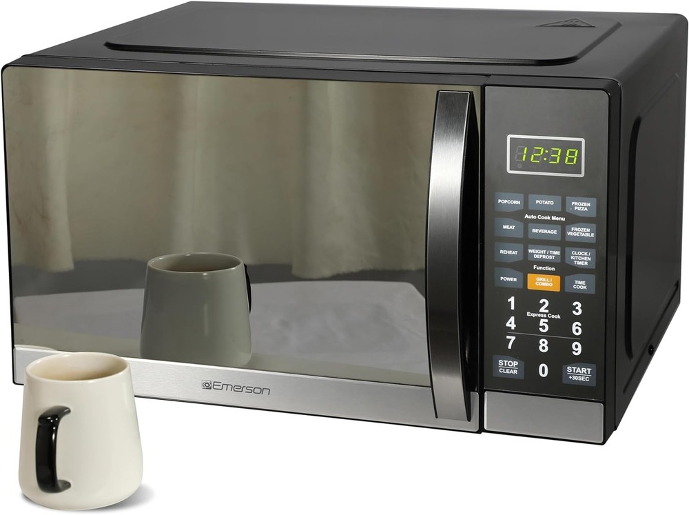 Microwave with Built In Grill Function Stainless Steel
