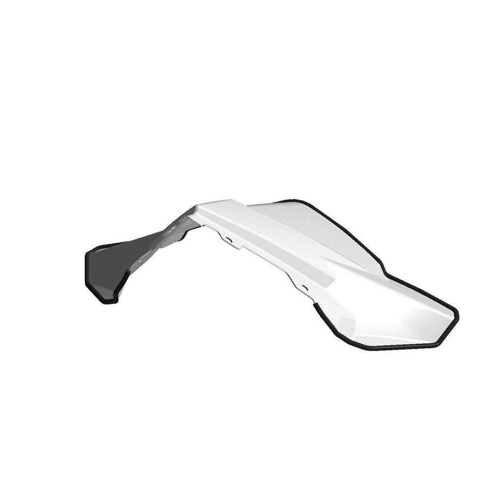 Polaris Mid Windshield, Gloss Black, for Snowmobile Models - 5453269