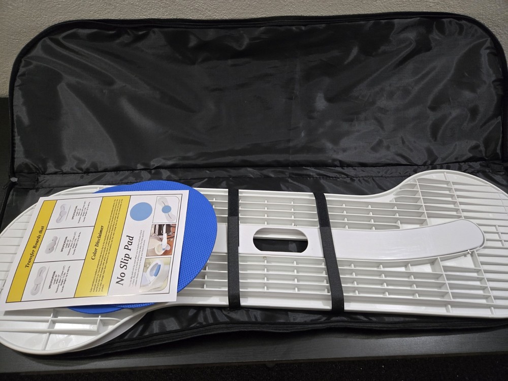 Mobility Transfer Board with Sliding Disk, Patient Transfer System - White