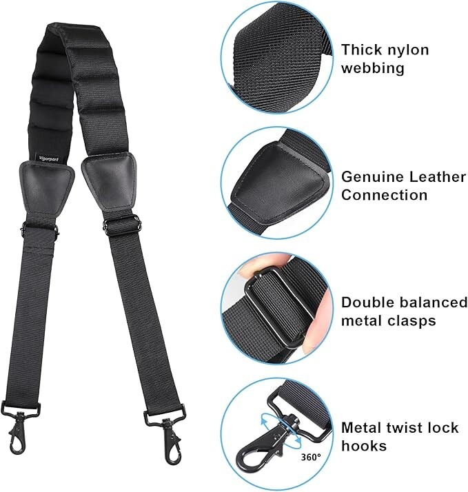 Shoulder Strap 59” Luggage Shoulder Strap Universal Bag Strap Replacement Duffel
