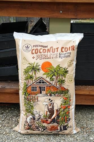 Premium Coco Coir & Perlite 70/30 Potting Mix, pH Balanced, Seed-Starting Medium