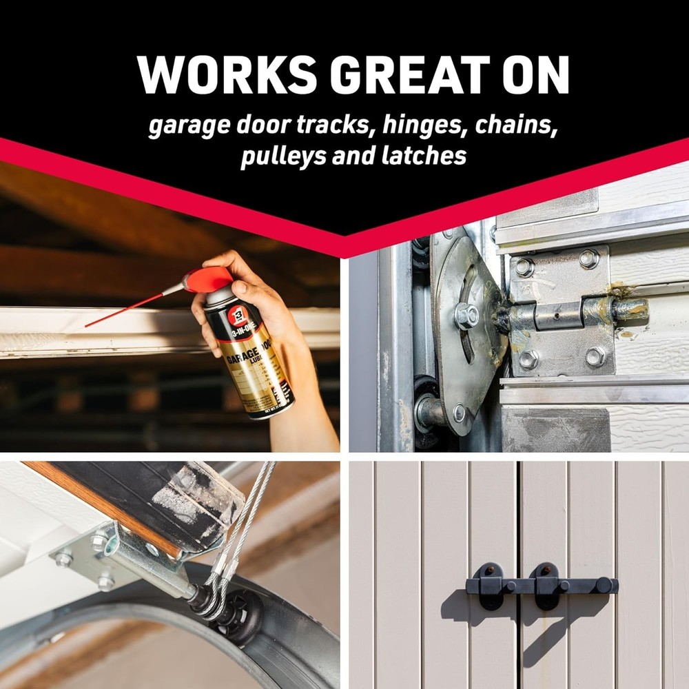 Professional Grade Garage Door Lubricant 6-Pack