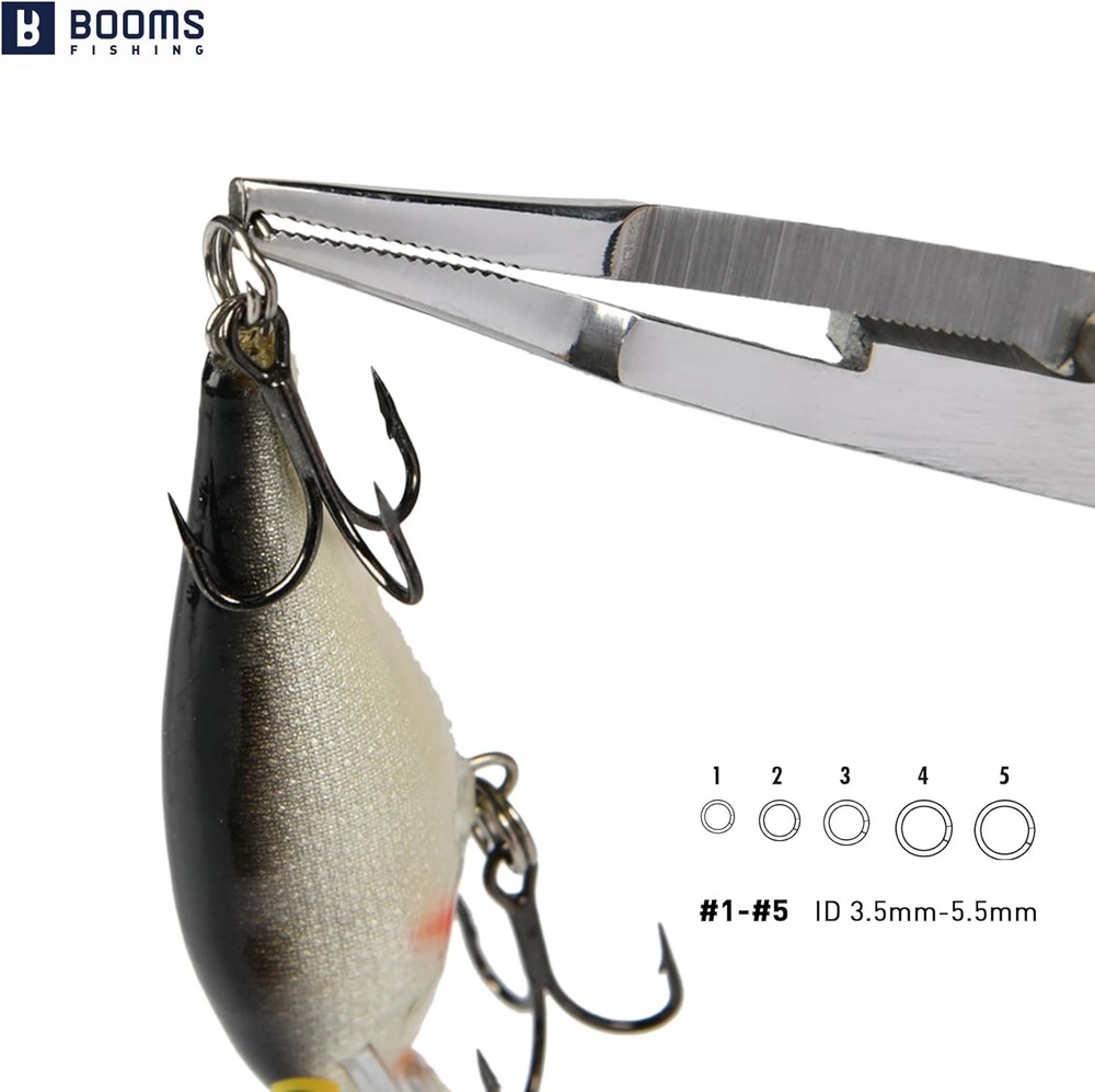 Booms Fishing Pliers H01 Braid Cutters Split Ring Hook Remover Tool