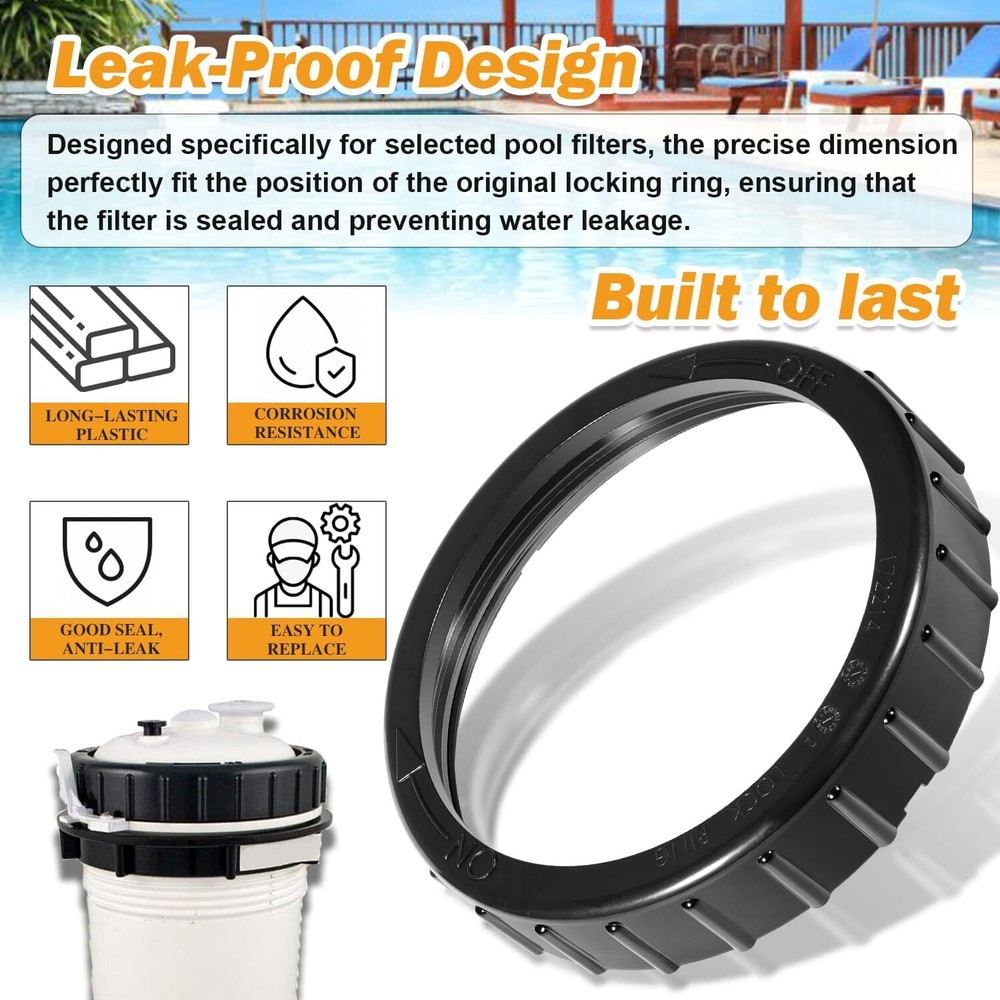 Lock Ring for Dynamic Rainbow Predator II Cartridge Pool Spa Cartridge Filter