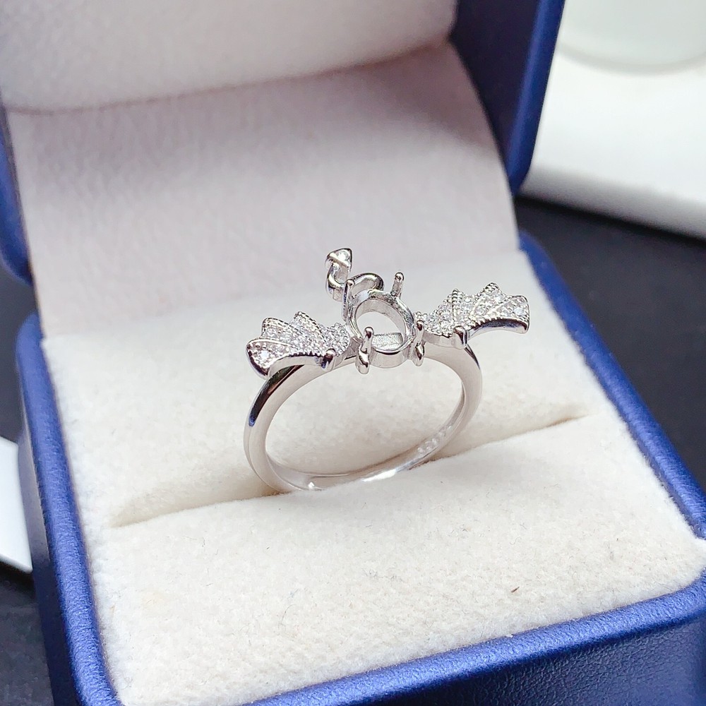 Empty silver925 ring setting, blank setting silver ring DIY