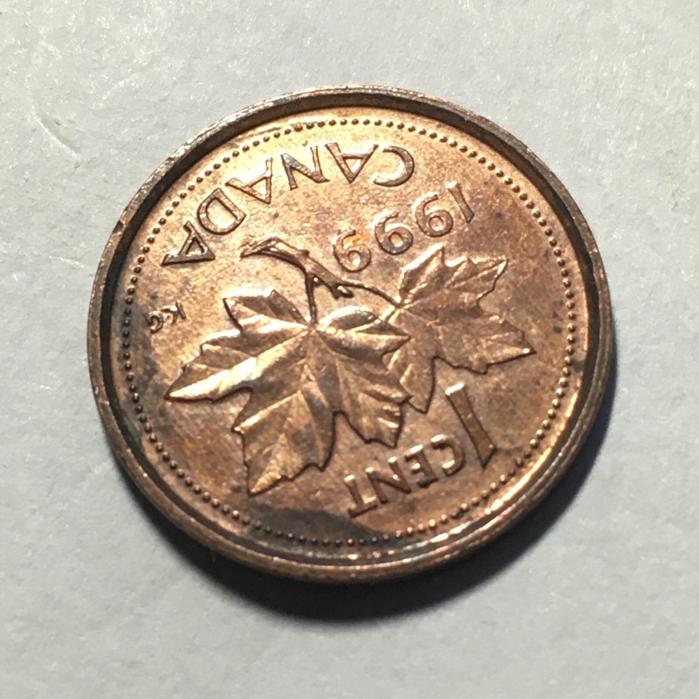 1999 CANADA ONE CENT COIN .