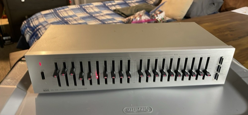 Vintage BSR EX-100 Stereo Frequency Equalizer - Tested Working