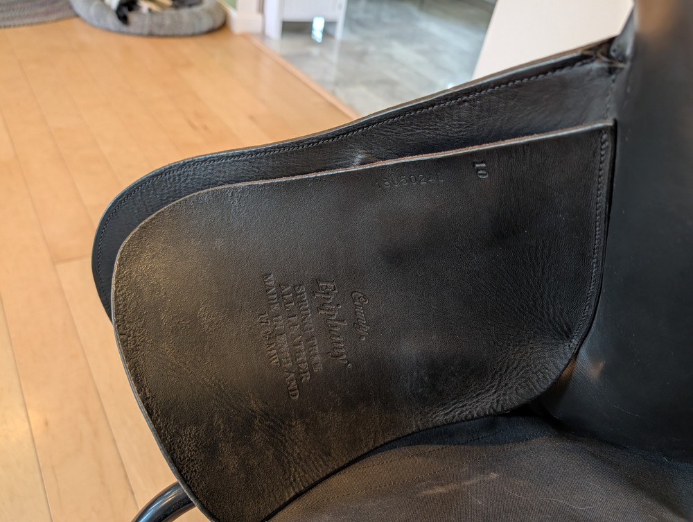 17.5" Medium Wide County Epiphany - Black With Jumbo Print Leather!